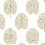 Thibaut Wallpaper Monstera Beige T13956 Wallpaper Wallpaper U.S.A. - </p><p>Repeat: V: 18 27 - My Fabric Connection -