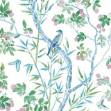 Thibaut Wallpaper Claire Blue and Green T42014 Wallpaper Non Woven Wallpaper UNITED STATES - </p><p>Repeat: V: 36 27 - My Fabric Connection - Thibaut Wallpaper Claire Blue and Green T42014 Wallpaper Non Woven Wallpaper UNITED STATES - </p><p>Repeat: V: 36 27 - My Fabric Connection -