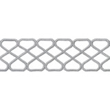 Thibaut Fabric Ripley Applique Platinum E12029 Fabric 100% Polyester INDIA - </p><p>Repeat: V: 1.37 2.5 - My Fabric Connection -