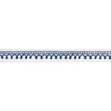 Thibaut Fabric Brigette Tape Navy E12119 Fabric 70% Cotton, 30% Poly INDIA - </p><p>Repeat: V: 0.5 1 - My Fabric Connection -