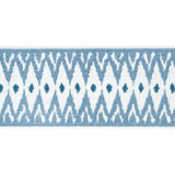 Thibaut Fabric Delmont Tape Sky E12049 Fabric 40% Linen, 30% Cotton, 30% Poly INDIA - </p><p>Repeat: V: 4.5 4 - My Fabric Connection -