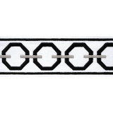 Thibaut Fabric Katonah Tape Onyx and Nickel E12171 Fabric 54% Cotton, 36% Linen, 10% Poly INDIA - </p><p>Repeat: V: 2.25 3 - My Fabric Connection -