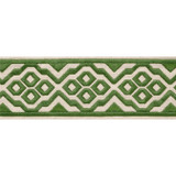 Thibaut Fabric Belinda Tape Fern E12189 Fabric 54% Cotton, 36% Linen, 10% Spun Poly INDIA - </p><p>Repeat: V: 2.5 2.875 - My Fabric Connection -
