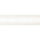 Thibaut Fabric Cecily Tape Snow White E12195 Fabric 70% Acrylic, 20% Cotton, 10% Nylon TURKEY - </p><p>Repeat: V: 0.37 2.125 - My Fabric Connection -
