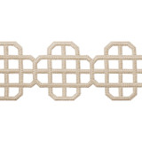 Thibaut Fabric Fret Applique Linen E12263 Fabric 100% Polyester INDIA - </p><p>Repeat: V: 3.25 3.5 - My Fabric Connection -
