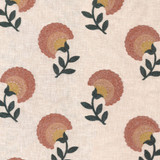 Greenhouse Fabric S6972 Sienna - 55% Polyester, 40% Cotton, 5% Linen With 60% Polyester, 25% Cotton, 15% Linen Embroidery India 9000 9" H, 9.3" V 54" - My Fabric Connection - Greenhouse Fabric S6972 Sienna - 55% Polyester, 40% Cotton, 5% Linen With 60% Polyester, 25% Cotton, 15% Linen Embroidery India 9000 9" H, 9.3" V 54" - My Fabric Connection -