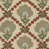 Greenhouse Fabric S6149 Harvest - 68% Polyester, 21% Linen, 11% Cotton With 100% Cotton Embroidery India 9000 10.7" H, 9.4" V 55" - My Fabric Connection - Greenhouse Fabric S6149 Harvest - 68% Polyester, 21% Linen, 11% Cotton With 100% Cotton Embroidery India 9000 10.7" H, 9.4" V 55" - My Fabric Connection -