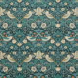 Wmah Fabric 7870 Strawberry Thief Velvet 3 Navy Fabric 100%Pol Turkey Martindale Wear Test (50 000 Circular Rubs) </p><p>Repeat: H: 17.875, V: 11 54 in - My Fabric Connection -