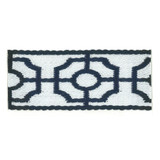 Marcus William Trim Kooky Tape 5 Navy Trim 100%Pol %Vemb India </p><p>Repeat: H: 1.25, V: 0 3.25 in - My Fabric Connection -