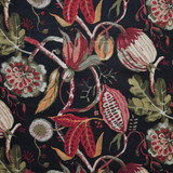 Maxwell Fabric Beauregard # 301 Midnight COLOR THEORY-VOL.VII JUNGLE ROOM 55% LINEN 45% VISCOSE INDIA V-25.20" H-27" 53" - My Fabric Connection -