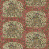 VILLA D'ASCOLI Fabric Tusk Ruby 570090 - 55% linen, 45% rayon Pakistan 50000 Horizontal: 13.5 and Vertical: 27 54 - My Fabric Connection -