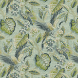 P/K LIFESTYLES Fabric Wren Sea Glass 471312 - 75% cotton, 25% linen Pakistan 15000 Horizontal: 13.5 and Vertical: 27 54 - My Fabric Connection -