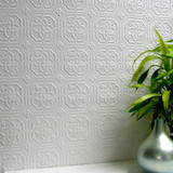 Brewster Derby White Paintable Anaglypta Original Wallpaper Anaglypta XII Covers about 55 square feet Great Britain Unpasted 3.5-in repeat, straight match 20-in by 33-ft long roll - My Fabric Connection - Brewster Derby White Paintable Anaglypta Original Wallpaper Anaglypta XII Covers about 55 square feet Great Britain Unpasted 3.5-in repeat, straight match 20-in by 33-ft long roll - My Fabric Connection -