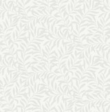 Brewster Salix Silver Leaf Wallpaper Archive Collection Covers about 56.4 square feet Great Britain Unpasted 21-in repeat, drop match 20.5-in by 33-ft long roll - My Fabric Connection - Brewster Salix Silver Leaf Wallpaper Archive Collection Covers about 56.4 square feet Great Britain Unpasted 21-in repeat, drop match 20.5-in by 33-ft long roll - My Fabric Connection -