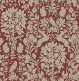 Brewster Richmond Maroon Floral Wallpaper Archive Collection Covers about 56.4 square feet Great Britain Unpasted 21-in repeat, straight match 20.5-in by 33-ft long roll - My Fabric Connection - Brewster Richmond Maroon Floral Wallpaper Archive Collection Covers about 56.4 square feet Great Britain Unpasted 21-in repeat, straight match 20.5-in by 33-ft long roll - My Fabric Connection -