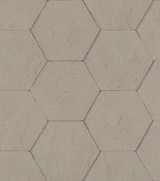 Advantage Bascom Light Grey Stone Hexagon Wallpaper Beyond Textures Covers about 57.8 square feet Germany Unpasted 3.94-in repeat, drop match 21-in by 33-ft long roll - My Fabric Connection - Advantage Bascom Light Grey Stone Hexagon Wallpaper Beyond Textures Covers about 57.8 square feet Germany Unpasted 3.94-in repeat, drop match 21-in by 33-ft long roll - My Fabric Connection -