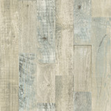 Chesapeake Chebacco Beige Wooden Planks Wallpaper Birch & Sparrow Covers about 56.4 square feet United States Prepasted 20.5-in repeat, drop match 20.5-in by 33-ft long roll - My Fabric Connection -