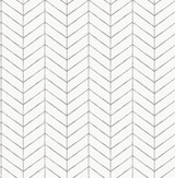 Chesapeake Bison Taupe Herringbone Wallpaper Birch & Sparrow Covers about 56.4 square feet Great Britain Unpasted 20.9-in repeat, straight match 20.5-in by 33-ft long roll - My Fabric Connection -