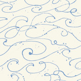 Chesapeake Kuroshio Light Blue Ocean Wave Wallpaper Blue Heron Covers about 56.4 square feet United States Prepasted 20.5-in repeat, half drop match 20.5-in by 33-ft long roll - My Fabric Connection -
