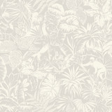 Chesapeake Corcovado Grey Jungle Jamboree Wallpaper Blue Heron Covers about 56.4 square feet United States Prepasted 20.5-in repeat, straight match 20.5-in by 33-ft long roll - My Fabric Connection - Chesapeake Corcovado Grey Jungle Jamboree Wallpaper Blue Heron Covers about 56.4 square feet United States Prepasted 20.5-in repeat, straight match 20.5-in by 33-ft long roll - My Fabric Connection -