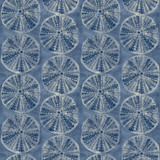 Chesapeake Sea Biscuit Blue Sand Dollar Wallpaper Blue Heron Covers about 56.4 square feet United States Prepasted 20.5-in repeat, straight match 20.5-in by 33-ft long roll - My Fabric Connection - Chesapeake Sea Biscuit Blue Sand Dollar Wallpaper Blue Heron Covers about 56.4 square feet United States Prepasted 20.5-in repeat, straight match 20.5-in by 33-ft long roll - My Fabric Connection -