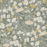 A-Street Prints Hava Moss Meadow Flowers Wallpaper Botanica Covers about 57.5 square feet Sweden Unpasted 20.9-in repeat, straight match 20.9-in by 33-ft long roll - My Fabric Connection - A-Street Prints Hava Moss Meadow Flowers Wallpaper Botanica Covers about 57.5 square feet Sweden Unpasted 20.9-in repeat, straight match 20.9-in by 33-ft long roll - My Fabric Connection -