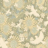 A-Street Prints Drömma Sage Songbirds and Sunflowers Wallpaper Briony Covers about 57.5 square feet Sweden Unpasted 20.9-in repeat, half drop match 20.9-in by 33-ft long roll - My Fabric Connection - A-Street Prints Drömma Sage Songbirds and Sunflowers Wallpaper Briony Covers about 57.5 square feet Sweden Unpasted 20.9-in repeat, half drop match 20.9-in by 33-ft long roll - My Fabric Connection -