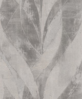 Advantage Blake Sterling Leaf Wallpaper Concrete Covers about 57.5 square feet Germany Unpasted 12.6-in repeat, drop match 20.9-in by 33-ft long roll - My Fabric Connection -