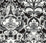 A-Street Prints Sadie Black Parisian Damask Wallpaper Daylight Covers about 60.8 square feet United States Unpasted 25.25-in repeat, straight match 27-in by 27-ft long roll - My Fabric Connection - A-Street Prints Sadie Black Parisian Damask Wallpaper Daylight Covers about 60.8 square feet United States Unpasted 25.25-in repeat, straight match 27-in by 27-ft long roll - My Fabric Connection -