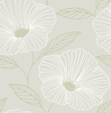 A-Street Prints Mythic Dove Floral Wallpaper Mistral Covers about 56.4 square feet Great Britain Unpasted 20.9-in repeat, straight match 20.5-in by 33-ft long roll - My Fabric Connection - A-Street Prints Mythic Dove Floral Wallpaper Mistral Covers about 56.4 square feet Great Britain Unpasted 20.9-in repeat, straight match 20.5-in by 33-ft long roll - My Fabric Connection -