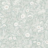 Chesapeake Agathon Seafoam Floral Wallpaper Delphine Covers about 56.4 square feet United States Prepasted 20.5-in repeat, half drop match 20.5-in by 33-ft long roll - My Fabric Connection - Chesapeake Agathon Seafoam Floral Wallpaper Delphine Covers about 56.4 square feet United States Prepasted 20.5-in repeat, half drop match 20.5-in by 33-ft long roll - My Fabric Connection -