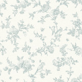 Chesapeake Nightingale Seafoam Floral Trail Wallpaper Delphine Covers about 56.4 square feet United States Prepasted 20.5-in repeat, half drop match 20.5-in by 33-ft long roll - My Fabric Connection - Chesapeake Nightingale Seafoam Floral Trail Wallpaper Delphine Covers about 56.4 square feet United States Prepasted 20.5-in repeat, half drop match 20.5-in by 33-ft long roll - My Fabric Connection -
