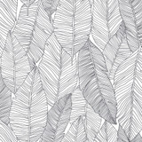 ESTA Home Thuy Grey Banana Leaves Wallpaper Design Department Covers about 56.4 square feet Netherlands Unpasted 20.9-in repeat, drop match 20.5-in by 33-ft long roll - My Fabric Connection - ESTA Home Thuy Grey Banana Leaves Wallpaper Design Department Covers about 56.4 square feet Netherlands Unpasted 20.9-in repeat, drop match 20.5-in by 33-ft long roll - My Fabric Connection -