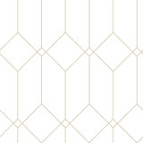 ESTA Home Trilliant White Art Deco Motif Wallpaper Design Department Covers about 57.5 square feet Netherlands Unpasted 20.9-in repeat, straight match 20.9-in by 33-ft long roll - My Fabric Connection - ESTA Home Trilliant White Art Deco Motif Wallpaper Design Department Covers about 57.5 square feet Netherlands Unpasted 20.9-in repeat, straight match 20.9-in by 33-ft long roll - My Fabric Connection -