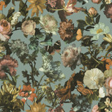 ESTA Home Zarinda Light Blue Flowers Wallpaper Design Department Covers about 57.5 square feet Netherlands Unpasted 20.9-in repeat, half drop match 20.9-in by 33-ft long roll - My Fabric Connection - ESTA Home Zarinda Light Blue Flowers Wallpaper Design Department Covers about 57.5 square feet Netherlands Unpasted 20.9-in repeat, half drop match 20.9-in by 33-ft long roll - My Fabric Connection -