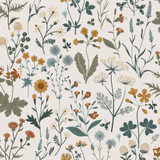 ESTA Home Fiore Blue Wildflowers Wallpaper Design Department Covers about 57.5 square feet Netherlands Unpasted 20.9-in repeat, half drop match 20.9-in by 33-ft long roll - My Fabric Connection - ESTA Home Fiore Blue Wildflowers Wallpaper Design Department Covers about 57.5 square feet Netherlands Unpasted 20.9-in repeat, half drop match 20.9-in by 33-ft long roll - My Fabric Connection -