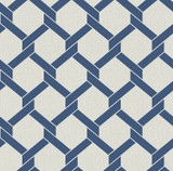 A-Street Prints Payton Blue Hexagon Trellis Wallpaper Dimensions Covers about 60.8 square feet China Unpasted 25.2-in repeat, straight match 27-in by 27-ft long roll - My Fabric Connection - A-Street Prints Payton Blue Hexagon Trellis Wallpaper Dimensions Covers about 60.8 square feet China Unpasted 25.2-in repeat, straight match 27-in by 27-ft long roll - My Fabric Connection -