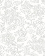 A-Street Prints Larkin Grey Floral Wallpaper Equinox Covers about 56.4 square feet Great Britain Unpasted 25.2-in repeat, straight match 20.5-in by 33-ft long roll - My Fabric Connection - A-Street Prints Larkin Grey Floral Wallpaper Equinox Covers about 56.4 square feet Great Britain Unpasted 25.2-in repeat, straight match 20.5-in by 33-ft long roll - My Fabric Connection -