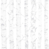Chesapeake Birdie Grey Birch Wallpaper Fable Covers about 57.5 square feet Netherlands Unpasted 10.4-in repeat, drop match 20.9-in by 33-ft long roll - My Fabric Connection -