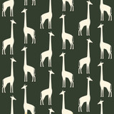 Chesapeake Vivi Green Giraffe Wallpaper Fable Covers about 57.5 square feet Netherlands Unpasted 5.2-in repeat, drop match 20.9-in by 33-ft long roll - My Fabric Connection -