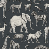 Chesapeake Kenji Navy Safari Wallpaper Fable Covers about 57.5 square feet Netherlands Unpasted 10.4-in repeat, drop match 20.9-in by 33-ft long roll - My Fabric Connection - Chesapeake Kenji Navy Safari Wallpaper Fable Covers about 57.5 square feet Netherlands Unpasted 10.4-in repeat, drop match 20.9-in by 33-ft long roll - My Fabric Connection -
