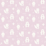 Chesapeake Bitsy Pink Woodland Wallpaper Fable Covers about 57.5 square feet France Unpasted 10.4-in repeat, drop match 20.9-in by 33-ft long roll - My Fabric Connection -