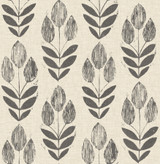 Chesapeake Garland Black Block Tulip Wallpaper Homestead Covers about 56.4 square feet Great Britain Unpasted 20.9-in repeat, straight match 20.5-in by 33-ft long roll - My Fabric Connection - Chesapeake Garland Black Block Tulip Wallpaper Homestead Covers about 56.4 square feet Great Britain Unpasted 20.9-in repeat, straight match 20.5-in by 33-ft long roll - My Fabric Connection -