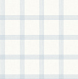 Chesapeake Twain Light Blue Plaid Wallpaper Wildflower Covers about 56.4 square feet Great Britain Unpasted 5.2-in repeat, straight match 20.5-in by 33-ft long roll - My Fabric Connection - Chesapeake Twain Light Blue Plaid Wallpaper Wildflower Covers about 56.4 square feet Great Britain Unpasted 5.2-in repeat, straight match 20.5-in by 33-ft long roll - My Fabric Connection -