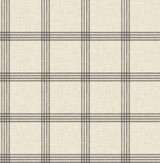 Chesapeake Twain Black Plaid Wallpaper Farmhouse Covers about 56.4 square feet Great Britain Unpasted 5.2-in repeat, straight match 20.5-in by 33-ft long roll - My Fabric Connection - Chesapeake Twain Black Plaid Wallpaper Farmhouse Covers about 56.4 square feet Great Britain Unpasted 5.2-in repeat, straight match 20.5-in by 33-ft long roll - My Fabric Connection -