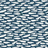 Chesapeake Nunkie Navy Sardine Wallpaper Flora & Fauna Covers about 56.4 square feet United States Prepasted 10.5-in repeat, half drop match 20.5-in by 33-ft long roll - My Fabric Connection - Chesapeake Nunkie Navy Sardine Wallpaper Flora & Fauna Covers about 56.4 square feet United States Prepasted 10.5-in repeat, half drop match 20.5-in by 33-ft long roll - My Fabric Connection -