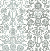 A-Street Prints Lovebirds Slate Folk Stripe Wallpaper Folklore Covers about 56.4 square feet Great Britain Unpasted 20.9-in repeat, straight match 20.5-in by 33-ft long roll - My Fabric Connection - A-Street Prints Lovebirds Slate Folk Stripe Wallpaper Folklore Covers about 56.4 square feet Great Britain Unpasted 20.9-in repeat, straight match 20.5-in by 33-ft long roll - My Fabric Connection -