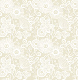 A-Street Prints Ana Cream Floral Wallpaper Folklore Covers about 56.4 square feet Great Britain Unpasted 10.4-in repeat, drop match 20.5-in by 33-ft long roll - My Fabric Connection - A-Street Prints Ana Cream Floral Wallpaper Folklore Covers about 56.4 square feet Great Britain Unpasted 10.4-in repeat, drop match 20.5-in by 33-ft long roll - My Fabric Connection -
