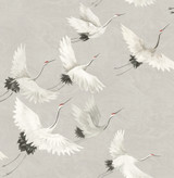 Brewster Windsong Grey Bird Wallpaper Fresh Start Kitchen & Bath Covers about 56.4 square feet Great Britain Unpasted 20.9-in repeat, drop match 20.5-in by 33-ft long roll - My Fabric Connection - Brewster Windsong Grey Bird Wallpaper Fresh Start Kitchen & Bath Covers about 56.4 square feet Great Britain Unpasted 20.9-in repeat, drop match 20.5-in by 33-ft long roll - My Fabric Connection -