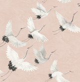 Brewster Windsong Pink Bird Wallpaper Fresh Start Kitchen & Bath Covers about 56.4 square feet Great Britain Unpasted 10.4-in repeat, drop match 20.5-in by 33-ft long roll - My Fabric Connection - Brewster Windsong Pink Bird Wallpaper Fresh Start Kitchen & Bath Covers about 56.4 square feet Great Britain Unpasted 10.4-in repeat, drop match 20.5-in by 33-ft long roll - My Fabric Connection -